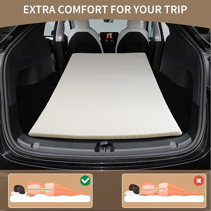 Portable Roll-Up Foam Camping Mattress - Twin Size Cot Ped with Carry Bag, Comfortable Lightweight Sleeping Pad for Travel, Tent, Car, Floor, and Guest Use