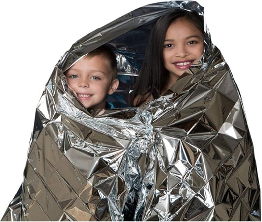 Emergency Thermal Blankets, 10 Pack, Waterproof, Heat-Reflective, Compact & Durable Weather Emergency Protection