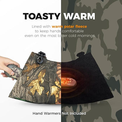 OCOOPA Hand Warmer, Hand Warming Pouch, Hand Muff, Water Resistant Windproof, Durable Oxford Material, Perfect for Outdoors, Golf, Hunting, Football, Mens Gifts, Fits Hand Warmers Not Included