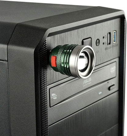 1Pcs USB Powerful LED Flashlight Portable Camping Light Mini Torch Zoomable 3 Modes