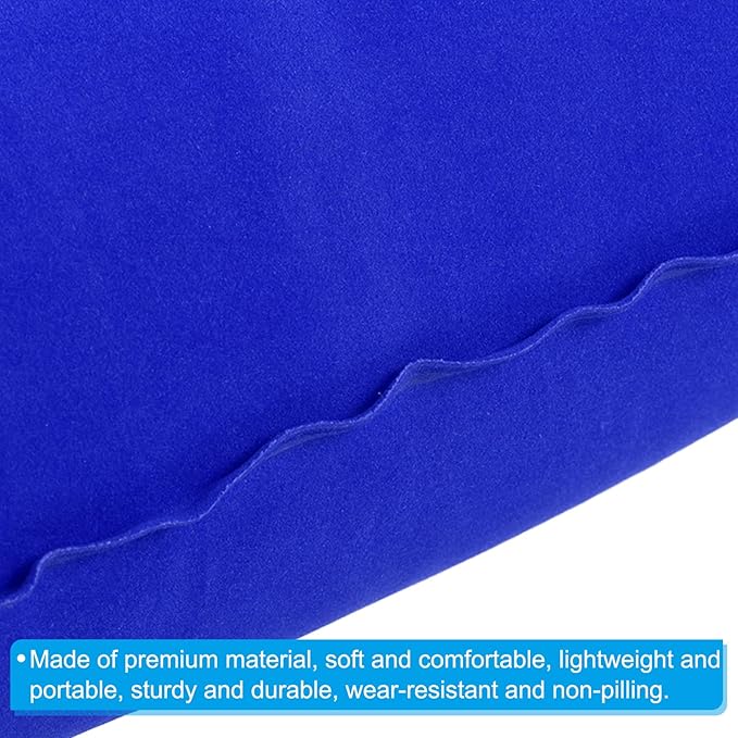 PATIKIL Inflatable Pillow, 2 Pack Squared Ultralight Camping Travel Pillow Desk Rest Neck Support for Hiking Backpacking Office, Dark Blue