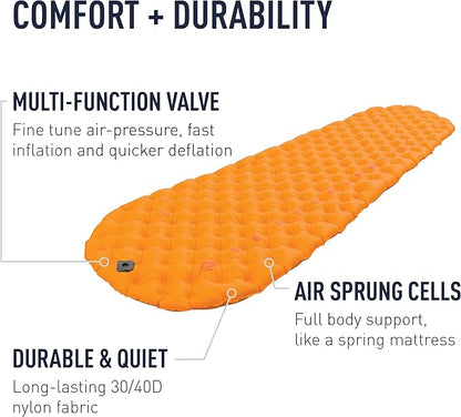 Sea to Summit Ultralight Insulated Backpacking Sleeping Pad, Regular (72 x 21.5 x 2 inches)