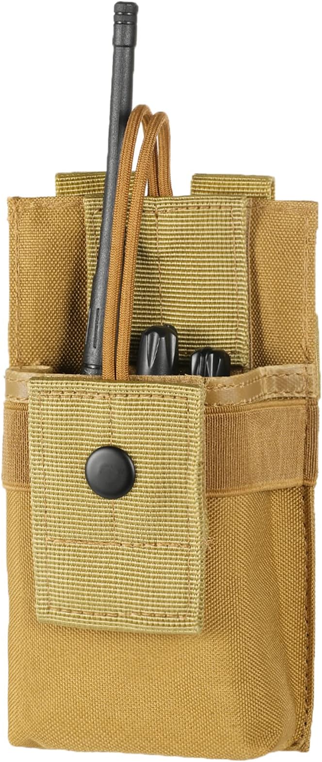 FRTKK Tactical Radio Holder Radio Holster Molle Radio Pouch Universal Radio Case Military Heavy Duty Radio Bag for Police Firefighter Two Ways Walkie Talkies Vest