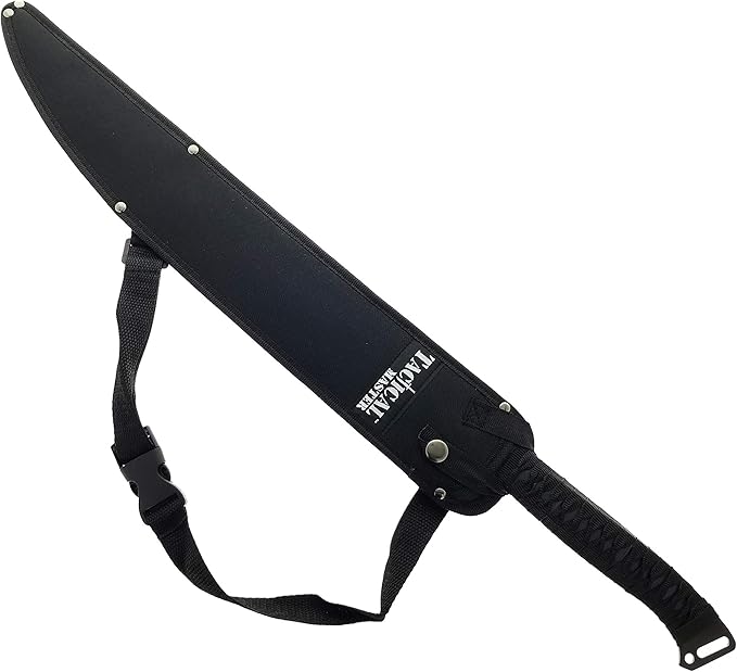 Fantasy Fixed Blade Machete with Nylon Carrier. for Camping, Collections, Outdoor Sports, Gifts