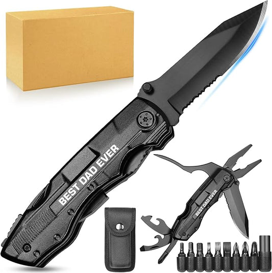 Fathers Day Dad Gifts from Daughter Son Wife - Dad Gifts for Fathers Day, Gifts for Dad - Birthday Gifts for Dad, Dad Christmas Practical Gifts - Stocking Stuffers for Dad, Pocket Multitool Knife