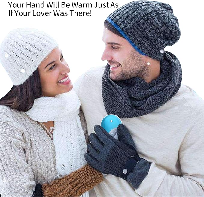 Karecel Hand Warmers Rechargeable, Electric Hand Warmer Reusable 5200mAh Portable USB Heater Battery Hot Pocket Warmer Heat Handwarmers, Cool Winter Gift for Men and Women Outdoor Camping Skiing