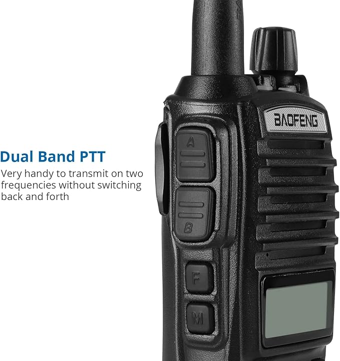 BAOFENG UV-82 Radio 8W Dual Band Long Range Walkie Talkies for Adults with 2 Pack Baofeng Batteries