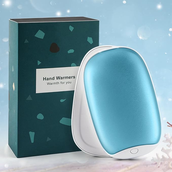 2 Pack Hand Warmers Rechargeable, 8000mAh Electric Portable Pocket Hand Warmer/Power Bank, Great for Outdoor Sports, Hunting, Golf, Camping, Warm Gifts for Women, Men