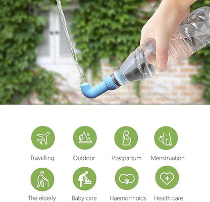 3 Pack Portable Bidet for Travel, Portable Shattaf Bidet Water Sprayer, Compatible with Every Bottle
