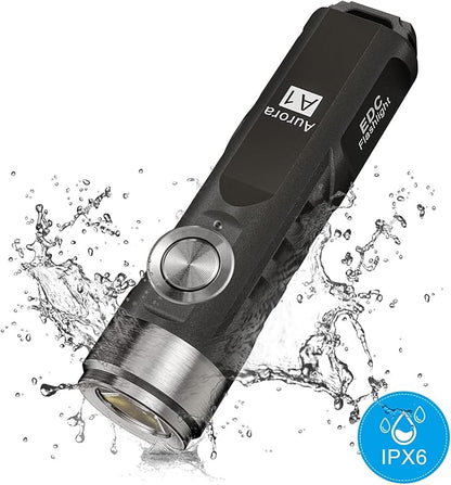 RovyVon A1 Gen 4 Rechargeable EDC Flashlight 650 Lumens Super Bright Outdoor Mini Keychain Flashlights for Everyday Carry, Camping (Black)