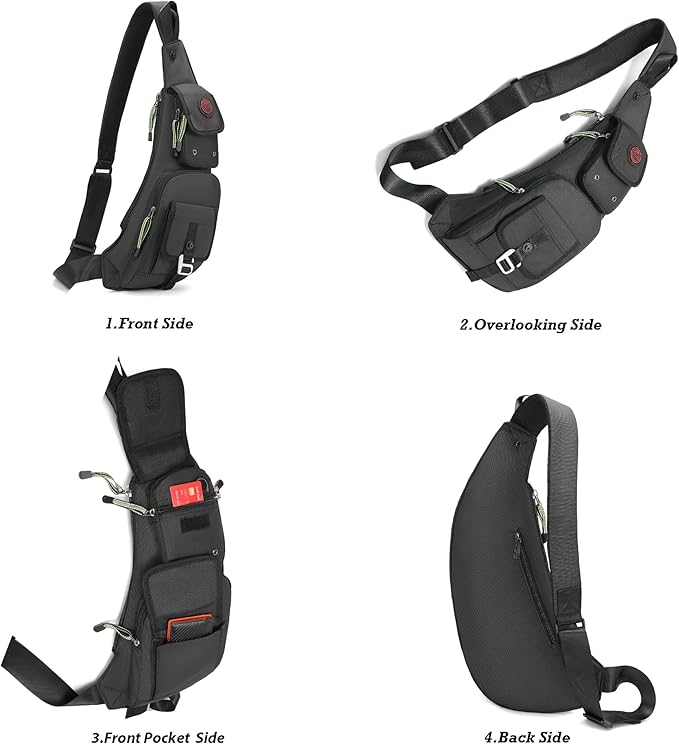 NICGID Sling Bag Chest Shoulder Backpack Crossbody Bags Casual Daypack for Men Women