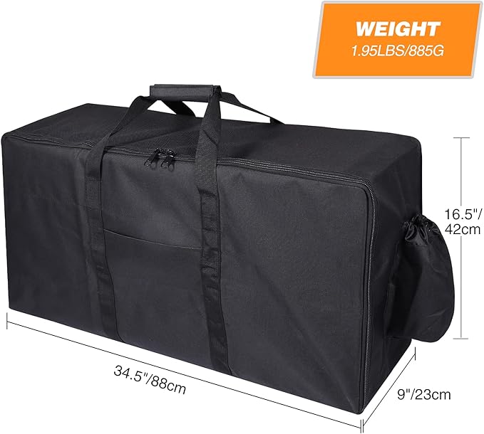 REDCAMP Camp Stove Burner Carry Bag for 2 Burner Stove, Large Stove Carry Case for Double Burner Stove Gas Grill Accessories