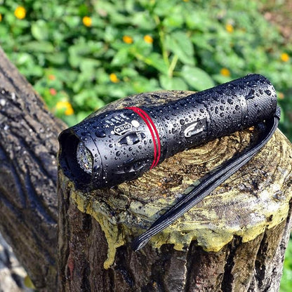 HAUSBELL LED A100 Flashlight Bright, Zoomable Tactical Flashlights Flash Light with 2000 High Lumens and Five Modes for Emergency and Outdoor Use Camping Accessories, 4 Pack