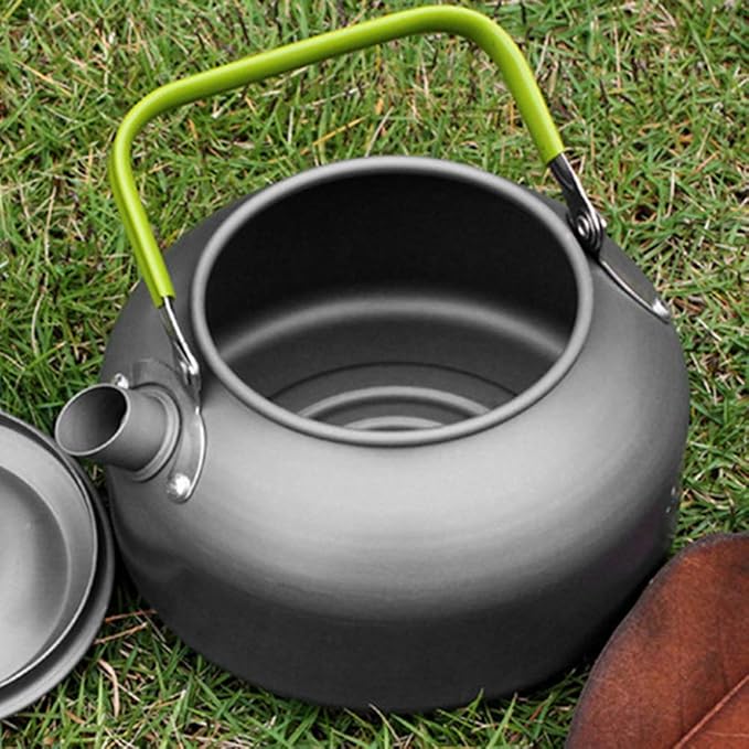 Docooler Tea Kettle, Stainless Steel Teapot, Portable Coffee Pot, Whistling Water Kettle, Camping Picnic Stove Top 0.8L/1.1L/1.2L/1.6L