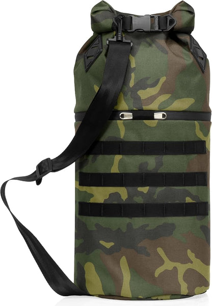 ~ AQUA RT Dry Bag~ Water-Proof Faraday Dry Bag for Laptops, Tablets, and Mid-Size Electronics ~ Tracking/Hacking Defense ~ Woodland Camo