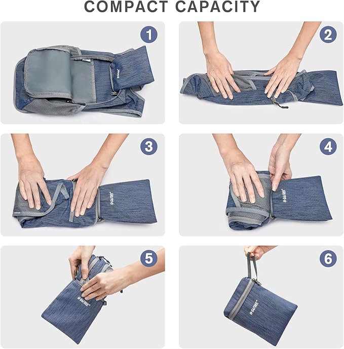 G4Free 10L/15L/20L Hiking Backpack Lightweight Packable Hiking Daypack Small Travel Outdoor Foldable Shoulder Bag