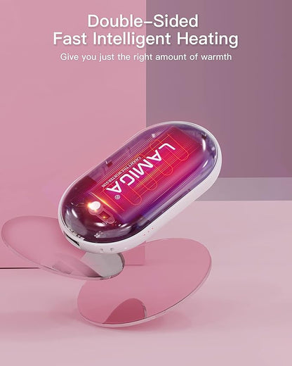 Hand Warmers Rechargeable,Electric Hand Warmer Reusable,5200mAh Portable Powerbank,Hot Hand Pocket Heater for Outdoor Camping and Hunting,The Best Gift for Winter.