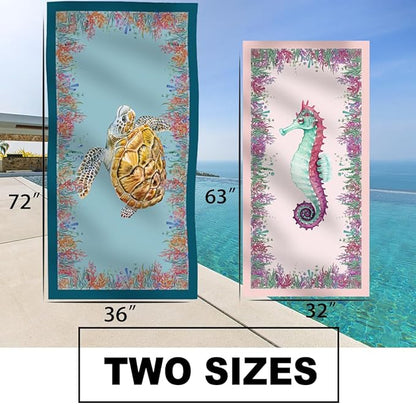 Microfiber Beach Towel Swim Pool Towel Quick Dry Compact Sand Free Toallas de Playa Pink Cute Women Birthday Gift Mom Wife Sister Her Boss Friend Appreciation Thank You Retirement Honeymoon Trip