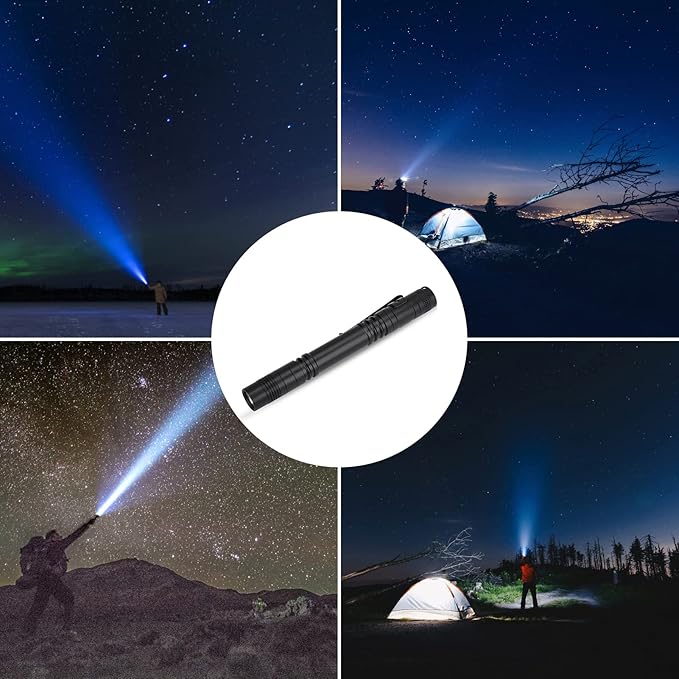 Portable Mini Pocket Sized LED Pen Light Penlight Flash Light Ultra Bright LED Flashlight for Party Favors,LED Mini Flashlight, Night Reading, Camping, Power Outage