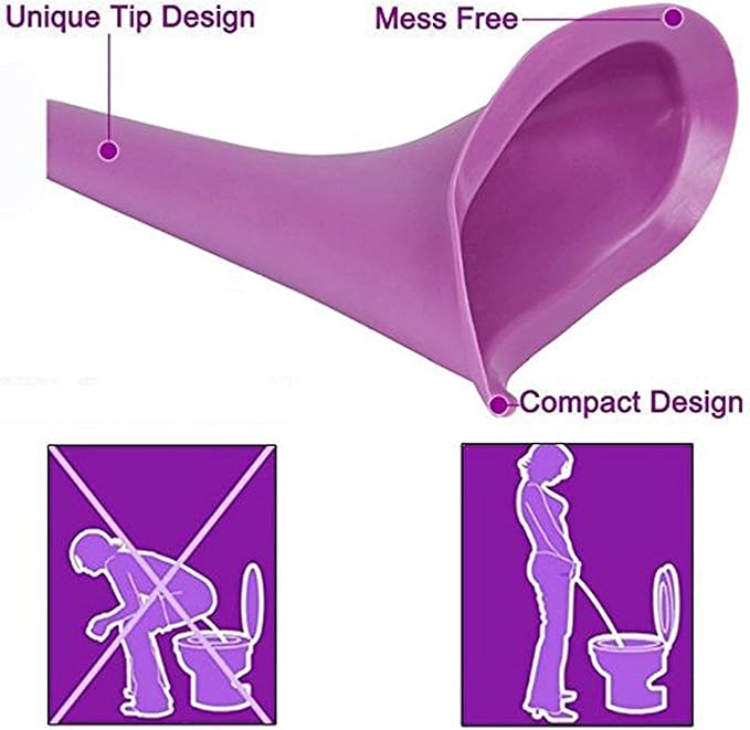 Female Urination Device,Travel Camping Outdoor Standing Pee Reusable Urinal Women Funnel Portable Urine Urinary（4 Pcs ）