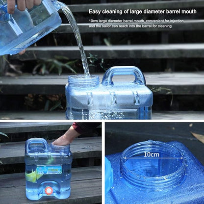 Water Storage Containers, Camping Water Container, Portable Water Tank with Faucet Camping Bucket with Tap Water Jug with Spigot BPA Free Emergency Water Storage for Outdoor Camping Hiking