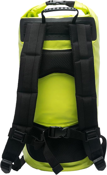 geckobrands Hydroner 20L Waterproof Dry Bag Backpack – Lightweight Roll-Top Bag with Clear Phone Pouch for Outdoor Activities