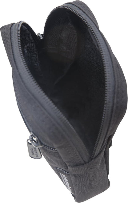 Manhattan Portage Trek Zipper Pouch - Stylish And Functional Travel Organizer 1000D Cordura And Water Resistant (Black)