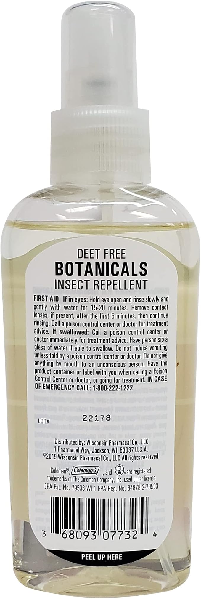 Coleman Insect Repellent Spray – Botanicals Non-DEET Lemon Eucalyptus Insect Repellent Pump Spray, Protection Against Ticks, Mosquitoes, chiggers, gnats, Ideal for Camping, Outdoor Activities, 4floz