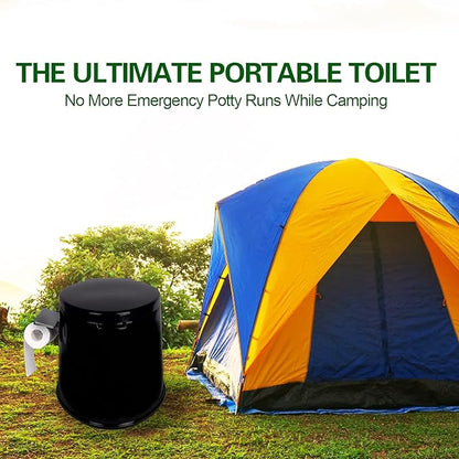 Portable Toilet, Adult and Child Toilet, 5.3 Gallon Mobile Toilet Bucket, Camping and Rv Toilet, Suitable for Camping, Hiking, Rv, Boat, Bedroom