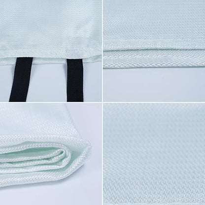 Carmen Emergency Fire Blanket for Home and Kitchen Flame Suppression Fiberglass Fire Blankets for House Camping Car Office Warehouse Emergency Survival Safety (2-Pack)