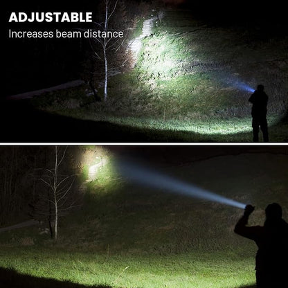 Flashlights High Lumens Rechargeable - 900,000 Lumen High Power Flashlight, 5 Modes with Long Runtime, IPX6 Waterproof, High Powered Flash Light for Camping, Outdoors