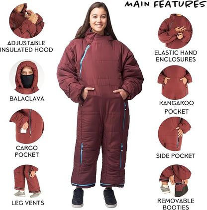 Selk'bag Original Wearable Sleeping Bag - Outdoor & Indoor Sleeping Bags - Sleeping Bag Suit - Temp Rating 35 to 44 Degrees F