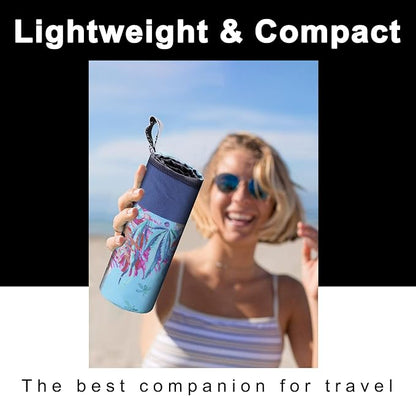 Microfiber Beach Towel Swim Pool Towel Quick Dry Compact Sand Free Toallas de Playa Pink Cute Women Birthday Gift Mom Wife Sister Her Boss Friend Appreciation Thank You Retirement Honeymoon Trip