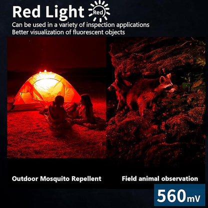 TrustFire Mini X3 Rechargeable EDC Flashlight with White Light, Flood Light, Red Light, Green Beam, 1050 Lumens Portable Flat Flashlights, Fourfold Light Sources Pocket Lights IPX6 (Dark Blue)