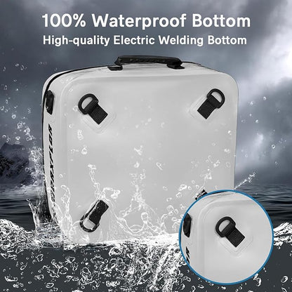 Waterproof PVC Paddleboard Cooler Deck Bag - 12 Can Soft Insulated Cooler for Paddleboarding, Camping, Kayaking