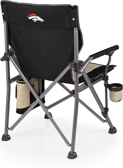 PICNIC TIME NFL Outlander Folding Camping Cooler, Heavy Duty Beach Chair