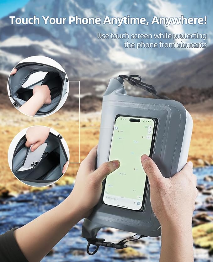 Multipurpose Waterproof MOLLE Dry Bag for YETI Cooler Bag and Tactical Backpack, Compatible with YETI Backpack, Hopper, Tote, Small Pouch with Shoulder Strap, Cooler Accessories