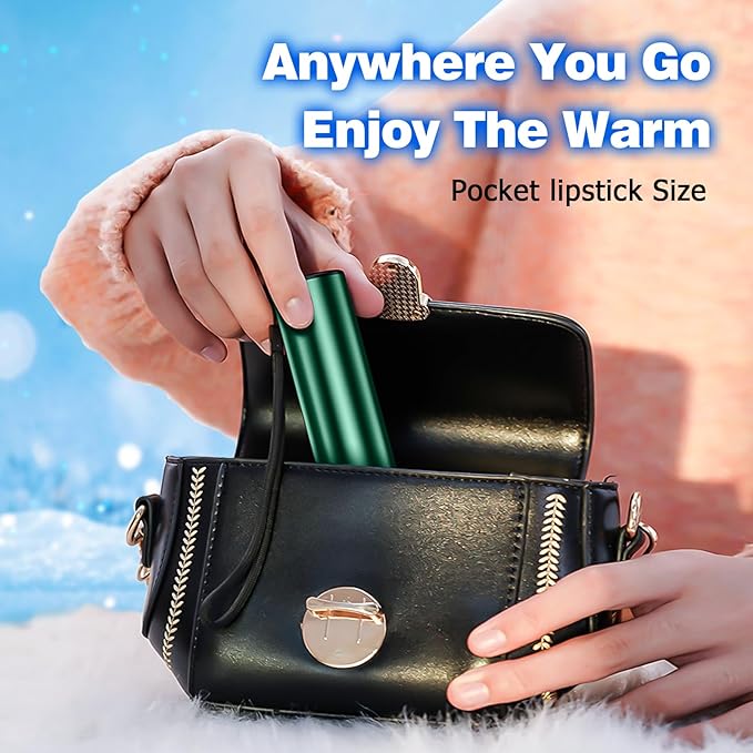 Hand Warmers Rechargeable, 1 Pack 8000mAh, Electric Portable Pocket Hand Warmer, 2 in 1 Hand Warmers and USB C Power Bank, Great Winter Warm Gifts for Ourdoor, Camping, Hunting, Girls