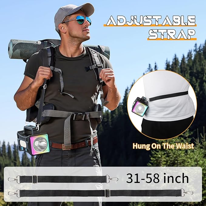 Homly Rechargeable Spotlight, 10000mAh Handheld Flashlight with Ultra-Long Standb USB Output as a Power Bank, with 9 Lighting Modes Such as flahlight and Warning Light for Hunting Boating Camping