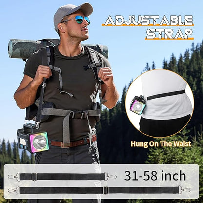 Homly Rechargeable Spotlight, 10000mAh Handheld Flashlight with Ultra-Long Standb USB Output as a Power Bank, with 9 Lighting Modes Such as flahlight and Warning Light for Hunting Boating Camping