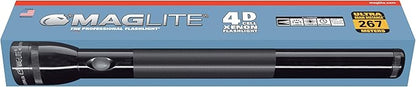 Maglite Heavy-Duty Incandescent 4-Cell D Flashlight in Display Box, Red