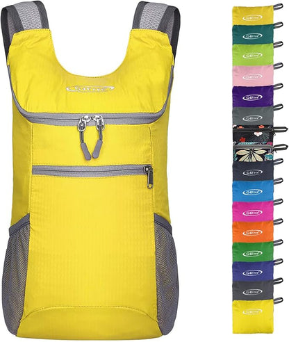 G4Free Lightweight Packable Hiking Backpack for Men Women Small Hiking Daypacks Foldable Shoulder Pack Casual Outdoor Bag 11L