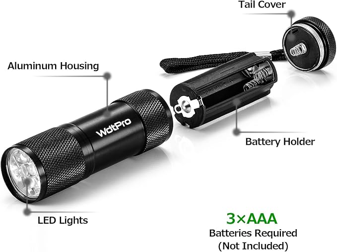 WdtPro LED Mini Flashlights, Super Bright Flashlight with Lanyard, Assorted Colors - Best Tac Torch Light for Kids, Night Reading, Power Outages, Camping(6 Pack)