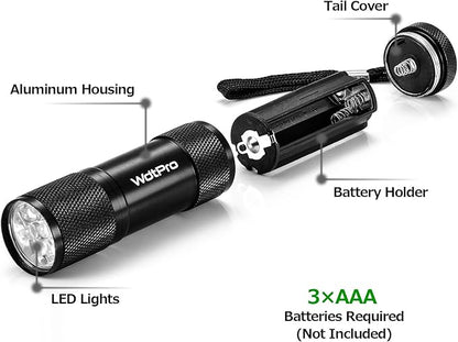 WdtPro LED Mini Flashlights, Super Bright Flashlight with Lanyard, Assorted Colors - Best Tac Torch Light for Kids, Night Reading, Power Outages, Camping(6 Pack)
