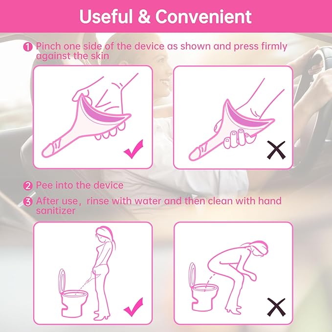 Female Urinal Device Pee Cloth for Women She Pee Stand Up Portable Urinal Pee Rag for Camping Outdoor Hiking Travel