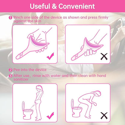 Female Urinal Device Pee Cloth for Women She Pee Stand Up Portable Urinal Pee Rag for Camping Outdoor Hiking Travel