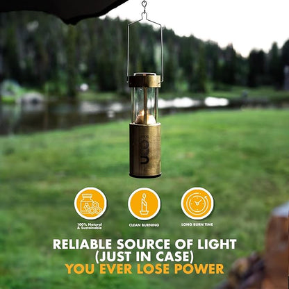 UCO 12-Hour Natural Beeswax Long-Burning Candles for UCO Candle Lanterns and Emergency Preparedness, Made in USA