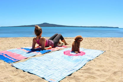 Microfiber Beach Towel & Bag. Lightweight, Compact & Quick-Dry. For Travel, the Beach, Pool, Gym, Yoga & Camping. Extra Large (71x35.5), Tropical Leaves