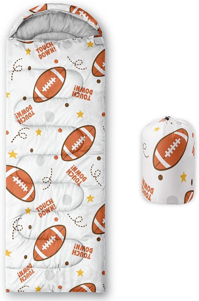 Kids Sleeping Bag for Boys Girls,Cute Puppy Print-Lightweight Warm Portable Outdoor Indoor-Waterproof Cold Weather Resistant Sleeping Bag for Camping Hiking