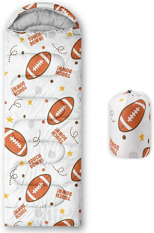 Kids Sleeping Bag for Boys Girls,Cute Puppy Print-Lightweight Warm Portable Outdoor Indoor-Waterproof Cold Weather Resistant Sleeping Bag for Camping Hiking